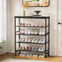 5 Closet,Industrial, Mavivegue Metal Shoe Rack, Tier Shoe Organizer with MDF Board and Non-Woven Fabric, Shoe Rack