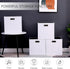 Cube Storage Bins 13×13 Polyester Foldable Box, Set of 4 Large Capacity Organization Baskets for Closet Shelf, Cabinet,