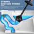 Toilet Plunger with Holder for Bathroom, Powerful Efficient Suction Cup, Heavy Duty Deep Cleaning Tool