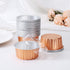 EUSOAR 30pcs Disposable Ramekins with Lids, 5oz Aluminum Foil Muffin Liners, Cupcake Baking Cups, Creme Brulee Holders