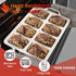 CAKETIME Mini Loaf Pans, Silicone Mini Bread Loaf Pans with Metal Reinforced Frame, 2 Pack for Baking, Confetti