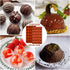 Mini 24-Cavity Semi Sphere Silicone Molds, Non-Stick, 2 Packs Half Sphere Baking Molds for Jelly, Chocolates, and Cake
