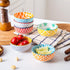 Set 4 Oz 3.5 Inch Set 6 Ceramic Dipping Bowls - Mini Dessert Bowls - Small Porcelain Bowls for Side Dishes, Snack