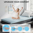 2 Inch OhGeni Memory Foam Mattress Topper Pad, Soft Bed Cover with Anti-Slip Base, Size Twin, Style with Cover