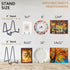 LIONWEI LIONWELI Decorative Plate Stand Holder, Picture Frame Stand Easel Display Stand for Cookbook