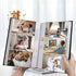 Photo Album for 4x6 Photos - Holds 402 Pockets with Memo Slip-in Pockets - Leather Cover Picture Book for Wedding