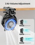 Clip on Fan, Rechargeable Portable Fan with 2000mAh Battery, Small Fan with 3 Wind Speeds, 360° Rotation, Ultra-Low