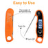 Instant Read Meat Thermometer CA001: Digital Oven Cooking Food Min Max Thermometer with Backlight for Kitchen Grill