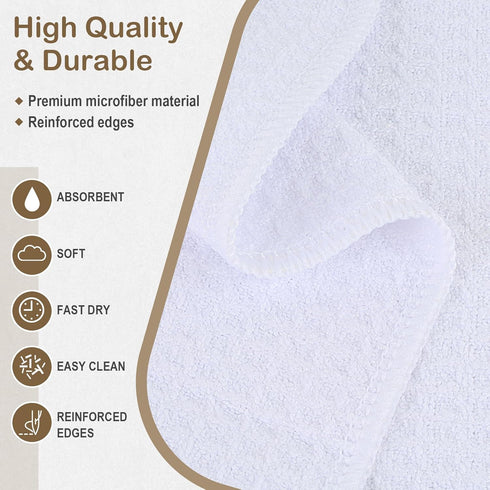 16 Inch 24 Inch 10 Pack SINLAND Microfiber Sublimation Blank Towels - Fast Drying Waffle Weave Kitchen Towel, Tea Towel