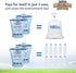 2 Large Leakproof Ice Bags - Reusable Ice Pack for Coolers - Make Cold, Dry Freezer Packs for Drink
