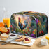 Rooster Bread Maker Cover, Washable 2 Slice Dust Cover, Anti-Sputtering Kitchen Appliance Protection (Green)
