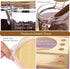 Matifaner Countertop Tea,40 Fluid-oz,Pack 3 Glass Coffee Storage Containers with Bamboo Shelf,Ground Coffee Holder