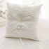 Awtlife Lace Pearl Wedding Ring Pillow Cushion, 8.26 Inch for Beach Wedding