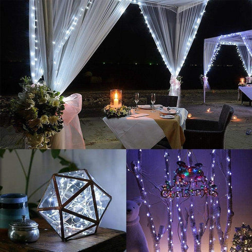 Led Fairy Lights Battery Operated, 1 Pack Mini Copper Wire Starry Lights for Bedroom, Christmas, Parties, Wedding Decor
