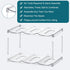 LANDNEOO Stackable Water Bottle Organizer - Clear Holder for Stanley & Others' Large Tumblers, 4 Tier Holds 12
