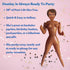 59" merrimix Inflatable Blow Up Doll Gag Gifts for Men Women Bachelor Bachelorette Party Favors and Decorations | Funny