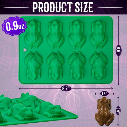 2 Pack Webake Chocolate Frog Candy Mold Silicone Molds For Passover Frog Jello, Keto Fat Bombs, Crayons, Gelatin, Cake