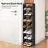 Closet, 5 Closet Shoe Racks for Tiers Stackable Shoe Rack for Front Door Entrance Free Standing Plastic Shoe Stand