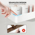 5 Pack Nieifi Adhesive Wall Shelf, Shower Shelves with Soap Holder, Shower Organizer for Bathroom Organization, White