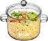 Glass Saucepan for Kitchen, Transparent Cooking Pot, Clear Mixing Glass Pot for Soup, Household Use