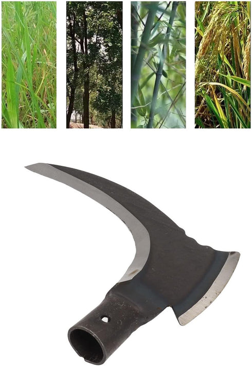 Zunate Double Scythe - High Manganese Steel Double Sickle - Ideal Gardening Tool for Outdoor Grass Cutting, Vine