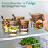 4 Pack 16oz Overnight Oats Containers with Wooden Lids and Spoons, Glass Mason Overnight Oats Jars with Lids, Large
