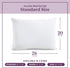 CirclesHome Pillow Protectors, 2 Pack Standard Zippered, 100% Cotton Breathable Pillowcases, 20x26