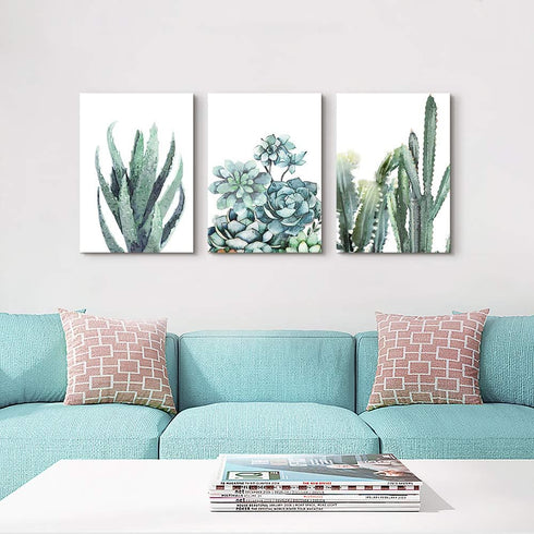 Canvas Wall Art for Living Room, Bathroom, Bedroom, Kitchen, 12" X 16" 3 Pieces Modern Framed Decorations