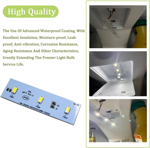 SW-BX02B LED Light, 8 Pcs for Magic Chef Refrigerator, DC 12V, Waterproof Coating, Compatible with Frigidaire