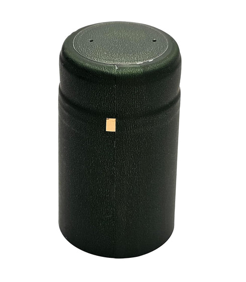 30 Metallic Green PVC Shrink Capsules, Set of 1