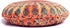 32 Inch Floor Pillow Cover Only Orange Tie Dye Mandala Cushion Case, Round Meditation Cushion Cover