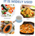 Cabilock Fashion Ceramic Soup Bowl with Wood Handle, Capacity Breakfast and Noodle Bowl for Home Use