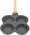 Egg Frying Pan, 4 Hole Non-Stick Omelet Pan, Easy Clean Aluminium Alloy Cooker for Breakfast