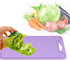 Fdit Chopping Board, Food Grade Silicone Flexible Cutting Board for Home Kitchen Use, Purple