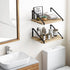 16.5 12 0.6in Fixwal X X Floating Shelves, Rustic Wood Large Wall Mounted Shelves for Decor Storage for Bedroom, Living