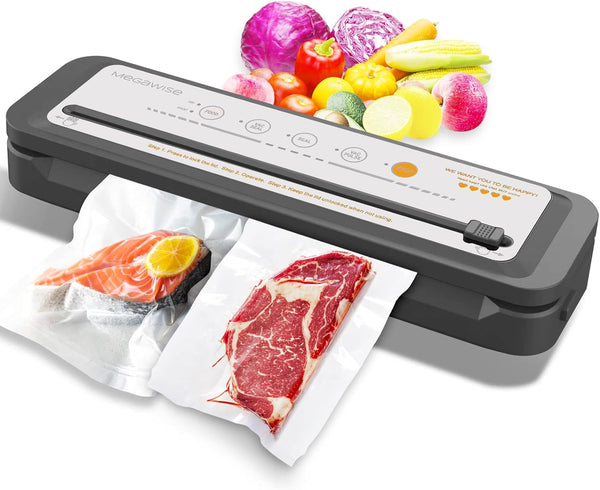 MegaWise Powerful and Compact Vacuum Sealer Machine in Silver