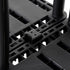Gracious Living 4 Shelf Knect-A-Shelf, Ventilated Light Duty Storage Unit for Home, Garage, Basement, Black