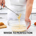 Zulay Egg Beater Whisk, Push Whisk for Cooking and Baking, Manual Hand Mixer Kitchen Tool