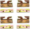 4 Sets Bed Hinges Bed Rail Brackets, 3.1" Double Hooks Heavy Duty Iron Replacement Part for Bed Frames with Screws