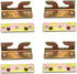 4 Sets Bed Hinges Bed Rail Brackets, 3.1" Double Hooks Heavy Duty Iron Replacement Part for Bed Frames with Screws