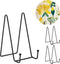 3 Pack 6 Inch Plate Stands, Metal Frame Holder for Book Display, Easels for Signs, Cookbook, Picture Stands