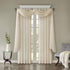 Madison Park Harper Sheer Bedroom Curtain - Modern Contemporary Window Panel for Kitchen, 42" x 144", Cream