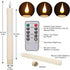 CMTDRE Set 2 Wall Candle Holder of with Flameless Candles Battery Operated and Remote Control, Home Decor Wall Sconces
