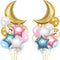 34 PCS Twinkle Little Star Baby Shower Birthday Party Decoration, Moon and Star Mylar Balloons for Gender Reveal