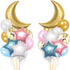 34 PCS Twinkle Little Star Baby Shower Birthday Party Decoration, Moon and Star Mylar Balloons for Gender Reveal