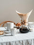 16 oz,Ceramic Set, 3.8 inch, Set 4, LE TAUCI Coffee Mugs Mug Embossment Cups for Latte, Hot Tea, Cappuccino, Mocha