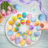 12.6 Inches 25 Foraineam Porcelain Deviled Egg Tray/Platter, White Egg Dish with Compartments