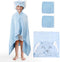 UNEEDE Blue Elephant Bath Hooded Towel for Kids,Extra Soft and Fast Drying