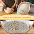 Sourdough Bread Proofing Baskets Set of 2, Round & Oval Banneton Bowl with Liners for Baking