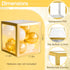 4 Lovelite Baby Boxes with Letters for Baby Shower, Clear Balloon Boxes with LED Fairy String Lights for Gender Reveal